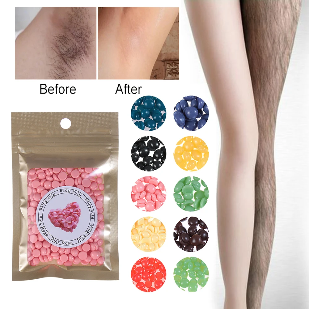 Hot Film Wax Bead Hair Removal Wax Depilatory Painless Removing Film Hard Wax Beans Unwanted Hairs in Body Depilatory Wax