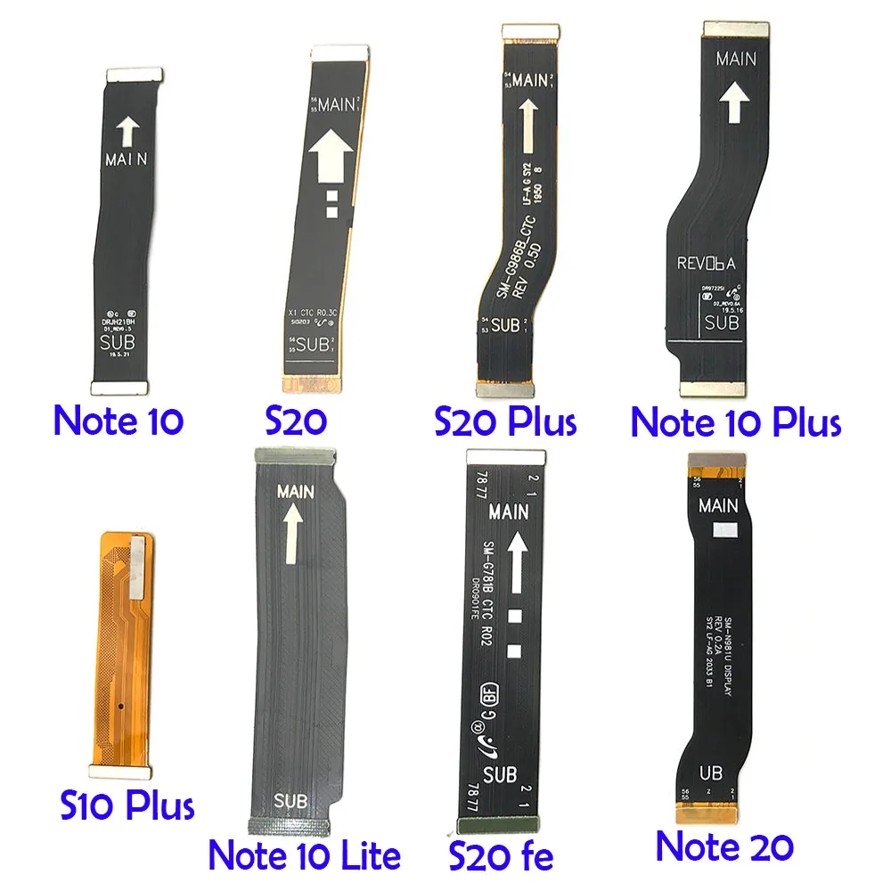 New For Samsung Note 10 Lite Note 20 S10 Plus 5G S20 Fe Ultra Main FPC LCD Display Connect Mainboard Flex Cable Ribbon