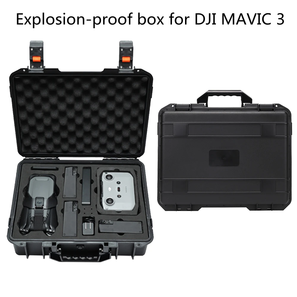 

Safety Box For Dji Mavic 3 Remote Control Battery Drone Explosion Proof Handbag Hard Shell Storage Case Carry Bag Waterproof