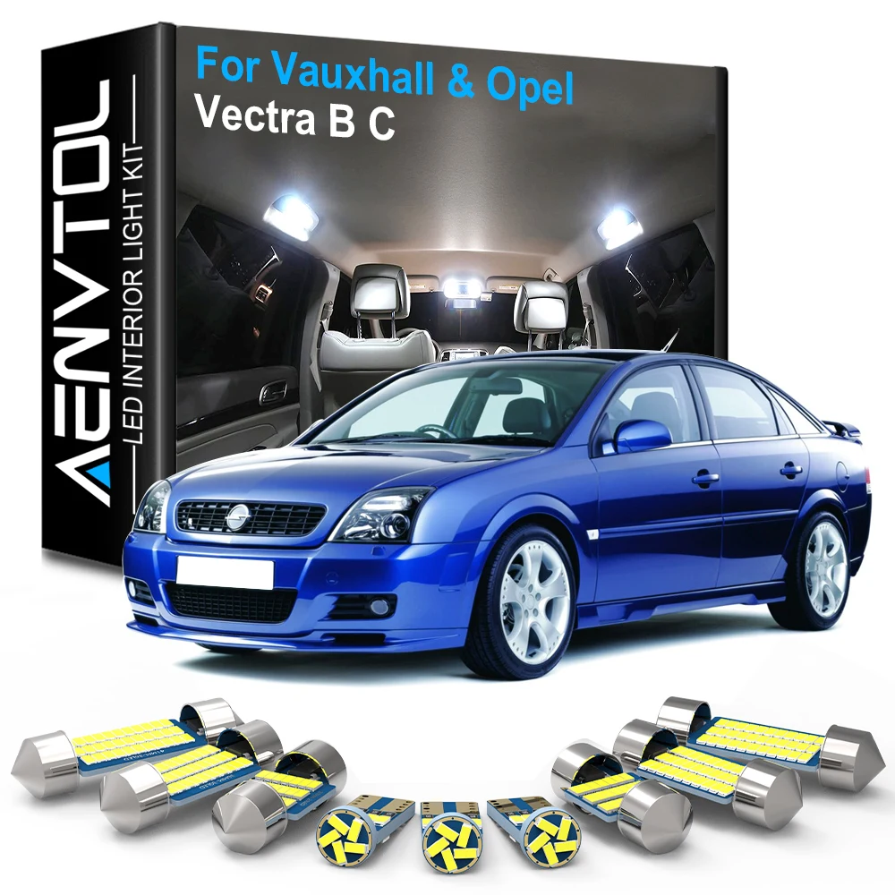 AENVTOL Canbus Indoor Lights LED For Vauxhall Opel Vectra B C GTS Tuning Caravan 1999 2000 2001 2003 2004 2005 2006 Accessories