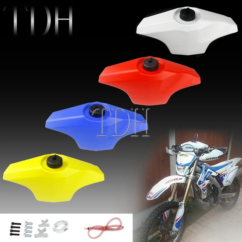 4 Colors Front Auxiliary Fuel Tank 22mm/28mm Handlebar Gas Oil Tank Carrier For Yamaha Honda Suzuki EXC XC WR YZF CRF 7/8