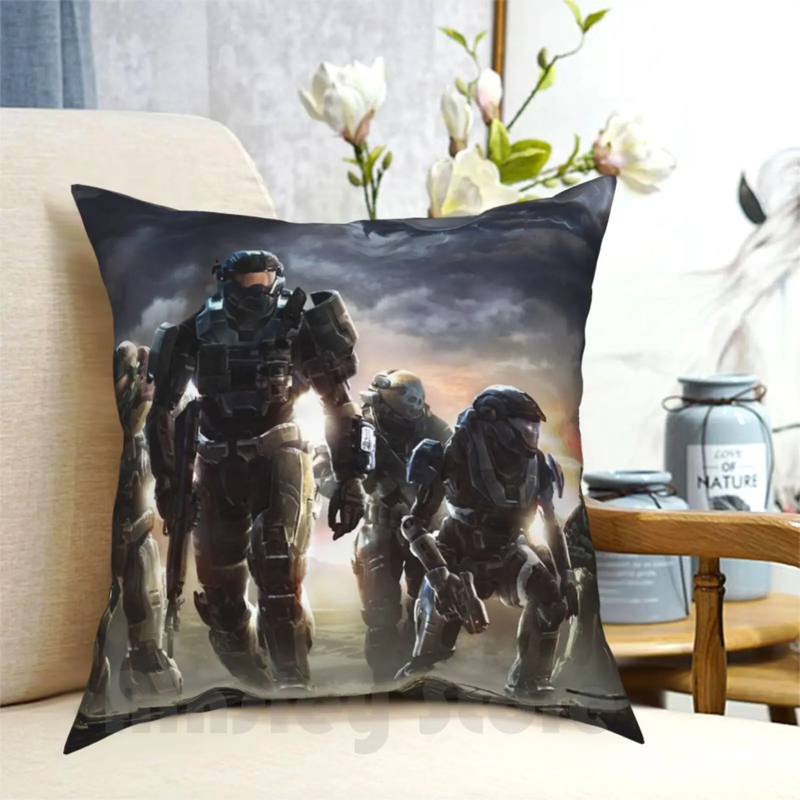 Remember Reach Pillow Case Printed Home Soft Throw Pillow Unsc The Future Of Humanity Mayor League Gaming Mlg Is Coming