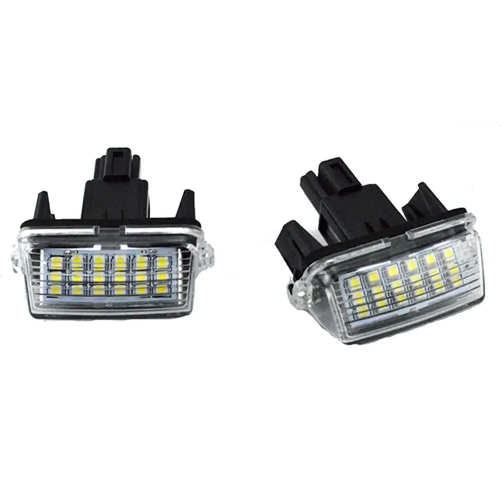 For Toyota Avalon Camry Highlander Prius C Yaris white LED Car Rear license plate light number plate lamp