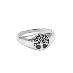 Fashion S925 Sterling Silver Tree of Life Ring High Quality Claddagh Celtic Knot Biker Ring For Mens Women SWR0951