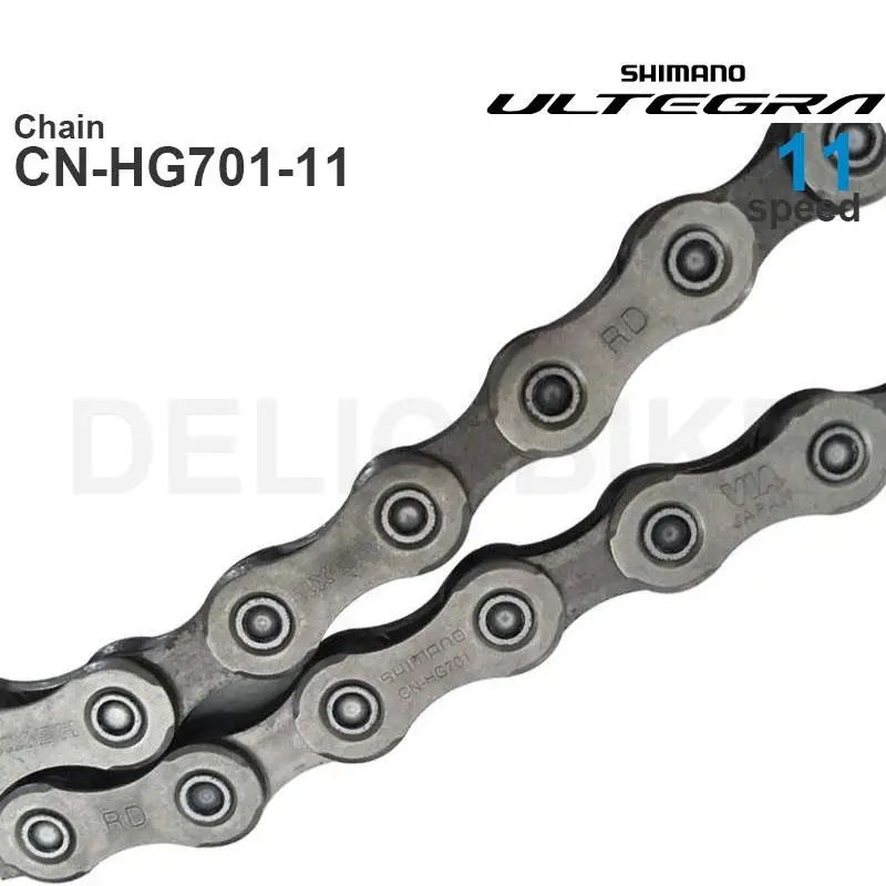 Original SHIMANO HG701 11 Speed Bicycle Chains -Super Narrow - HYPERGLIDE - SIL-TEC- MTB Road bike Chain 116L