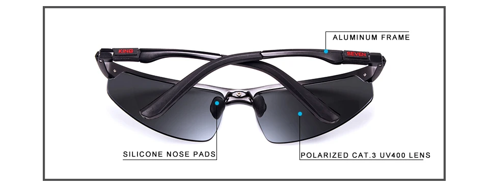 KINGSEVEN Marke 2024 Polarisierte Serie Fahrer-Sonnenbrille für Herren aus Aluminium mit Spiegelgläsern, Sonnenbrille für Männer und Frauen, Brillen – Detail 1