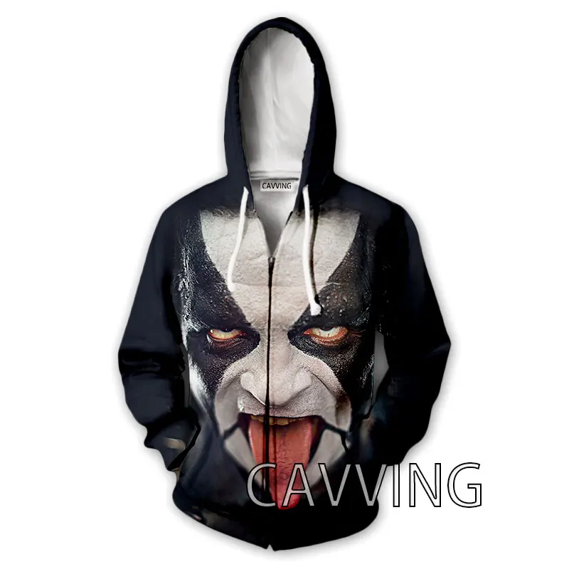 CAVVING 3D Print ABBATH Rock bluzy z kapturem na zamek bluza z kapturem na zamek bluza bluza z kapturem Harajuku bluza dla mężczyzn/kobiet