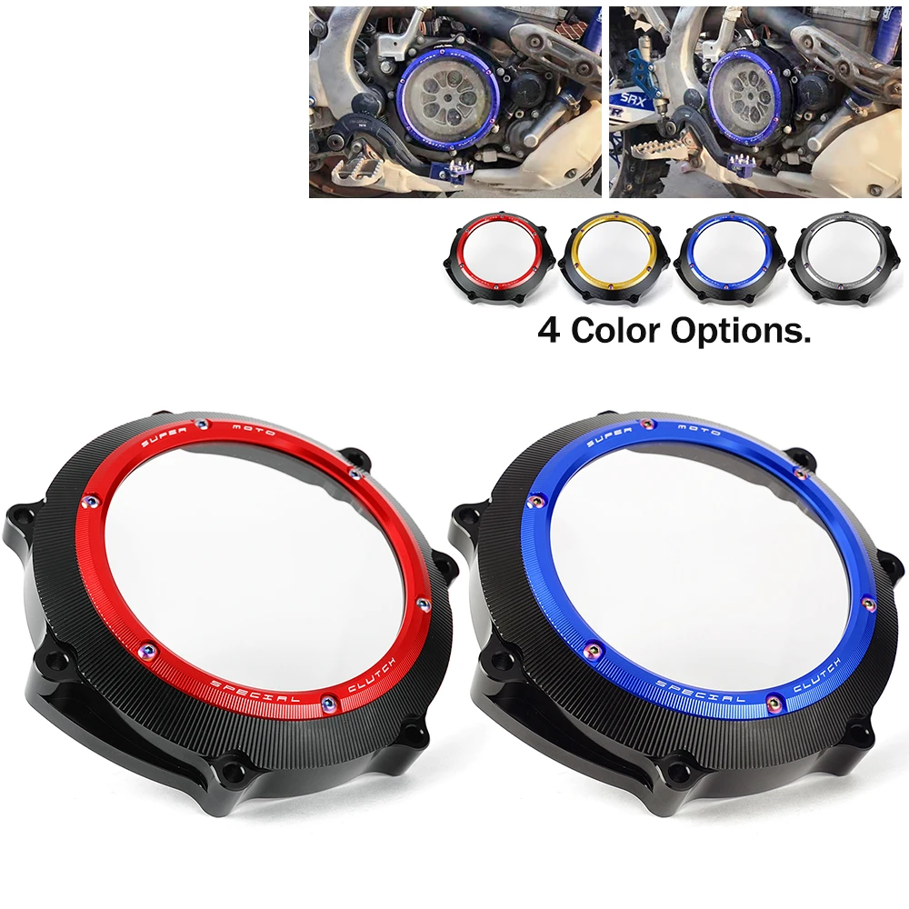 

Engine Clear Clutch Cover Protector Case Guards For Yamaha YZ450F 2003-2009 WR450F 2003-2015 YZ WR 450F 2004 2005 2006 2007 2008