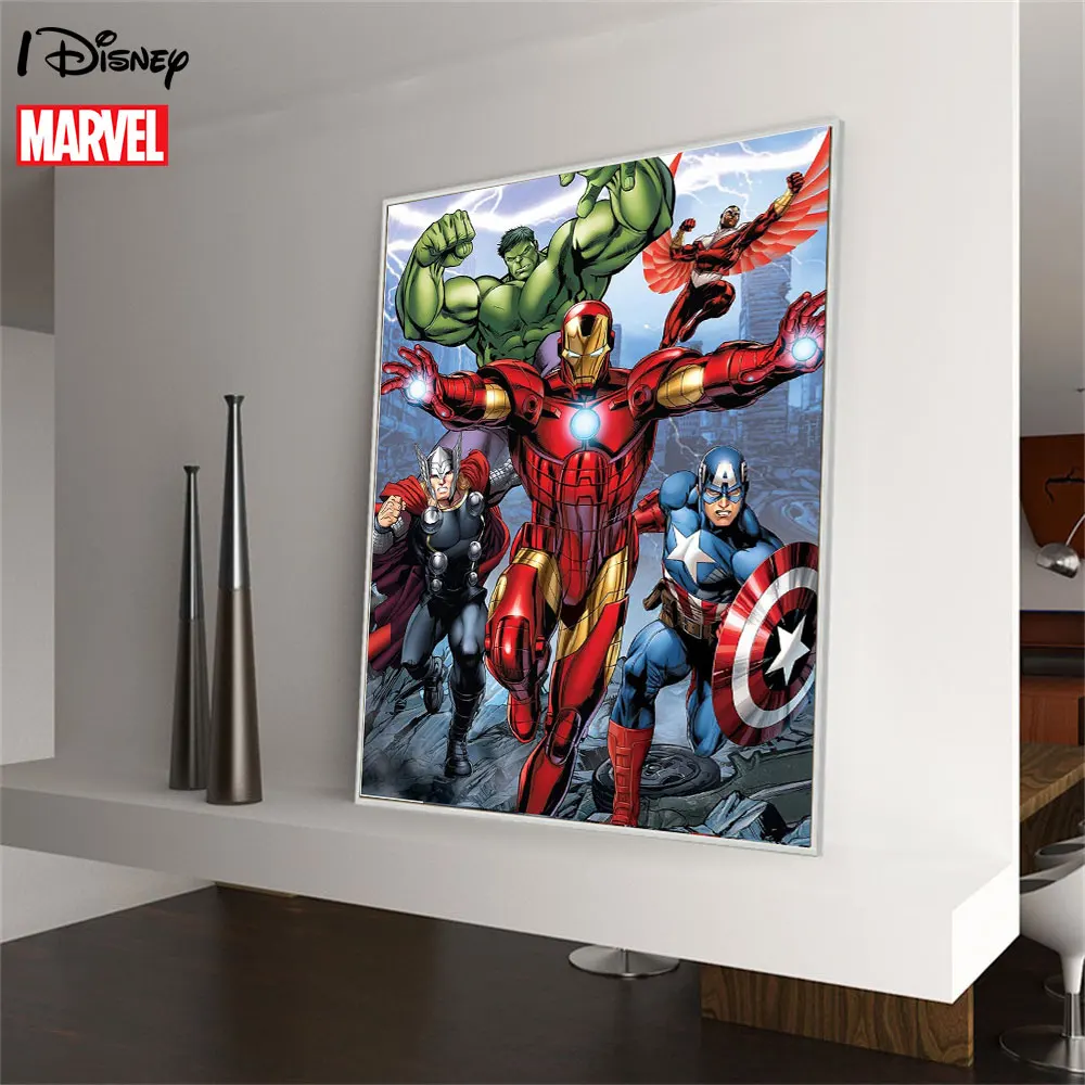 Marvel Avengers Poster Anime Deadpool Painting Canvas Print On Wall Art Disney Iron Man Picture For Living Room Home Decor