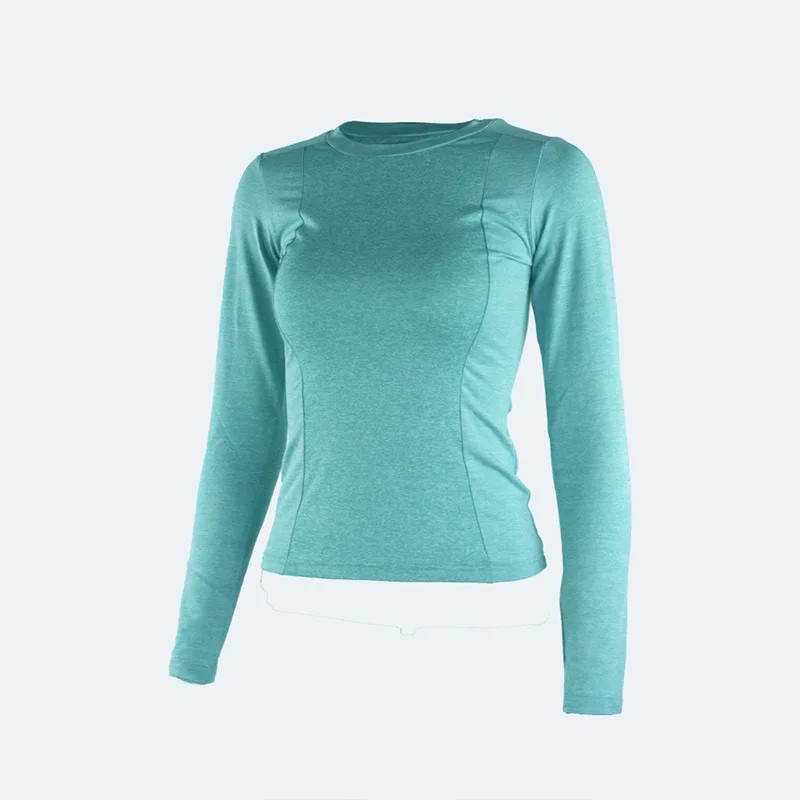 2022 New Long Sleeve Running Shirts Yoga T-shirts Solid Sports Shirts Quick Dry Fitness Gym Crop Tops Fashion Leisure Sport Wear