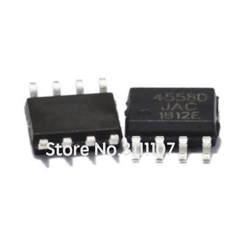 20PCS/Lot JRC4558D JRC4558 4558D 4558 SMD SOP-8 SOP8 Dual operational amplifier 100%New