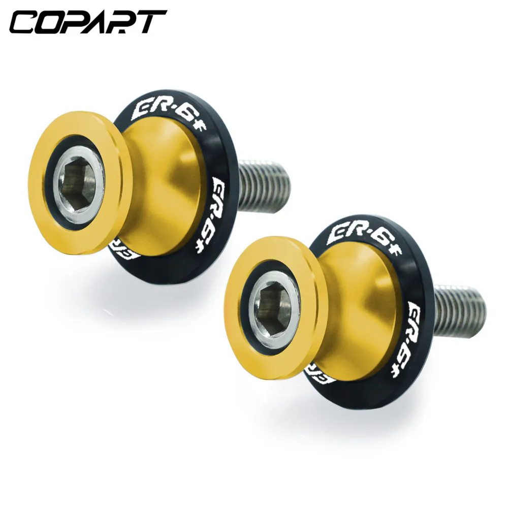 For Kawasaki ER 6F ER-6F ER 6 F ER6F All Years 6/8/10MM Motorcycle SwingArm Sliders Spools CNC Swing Arm Stand Screw Paddock