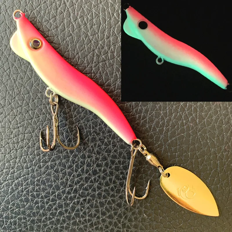 Ufishing Metal Shrimp VIB Fishing Lure 1Pcs/Lot Spinnerbait 13g 19g 28g Jig Baits with 4D Eyes