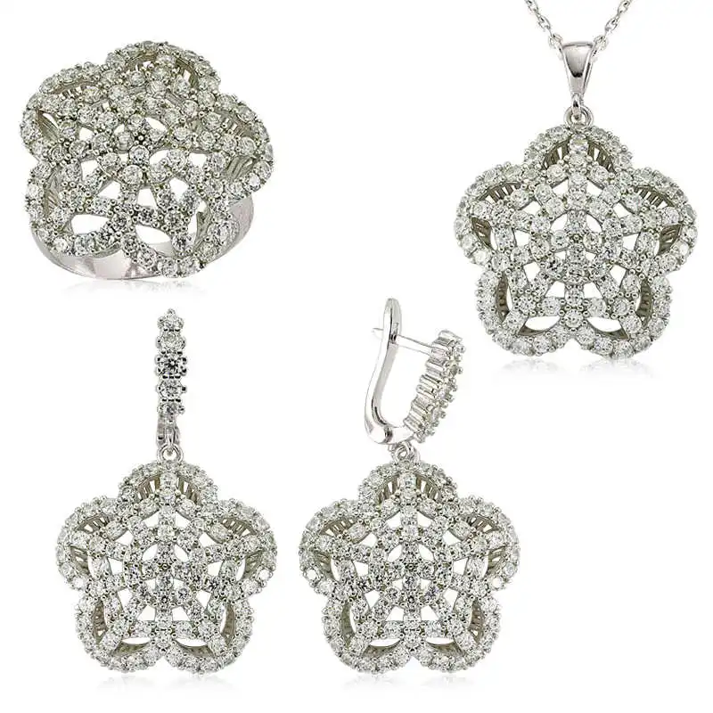 Silver Flower Women 'S Set