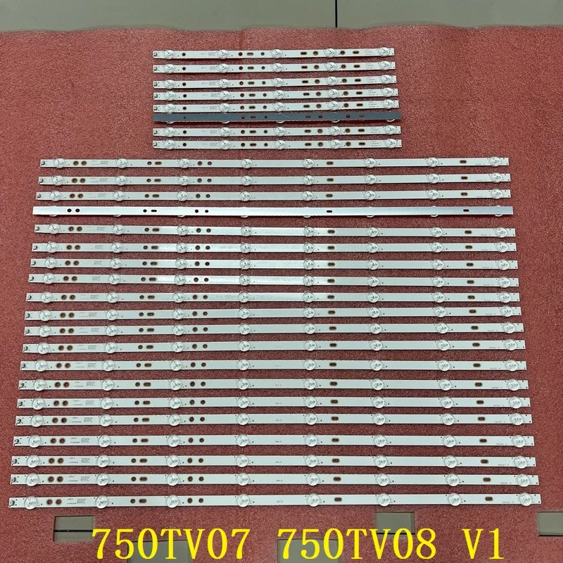 

Kit 28pcs LED bar for SONY 750TV07 750TV08 V1 KDL-75W850C KDL-75W855C KDL-75W857C KDL-75W859C KDL-75W809C S750HF59 CX-75S01E02