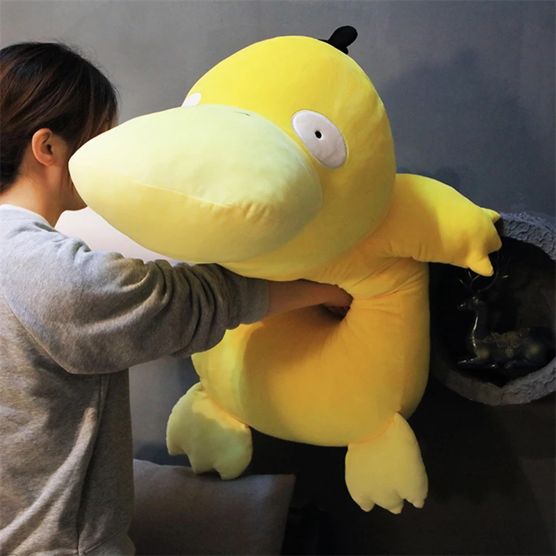 Riesen Psyduck Plüschtiere Pokemon weiche gelbe Enten puppe niedlichen Anime Stofftier Kissen dekorieren Geburtstags geschenk für Kinder