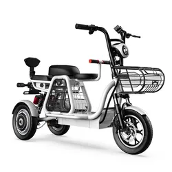 Daibot Electric Scooter Tricycle Three Wheels Electric Scooters 12'' Parent- child White/Blue/Black/Red Adult Electric Bicycle