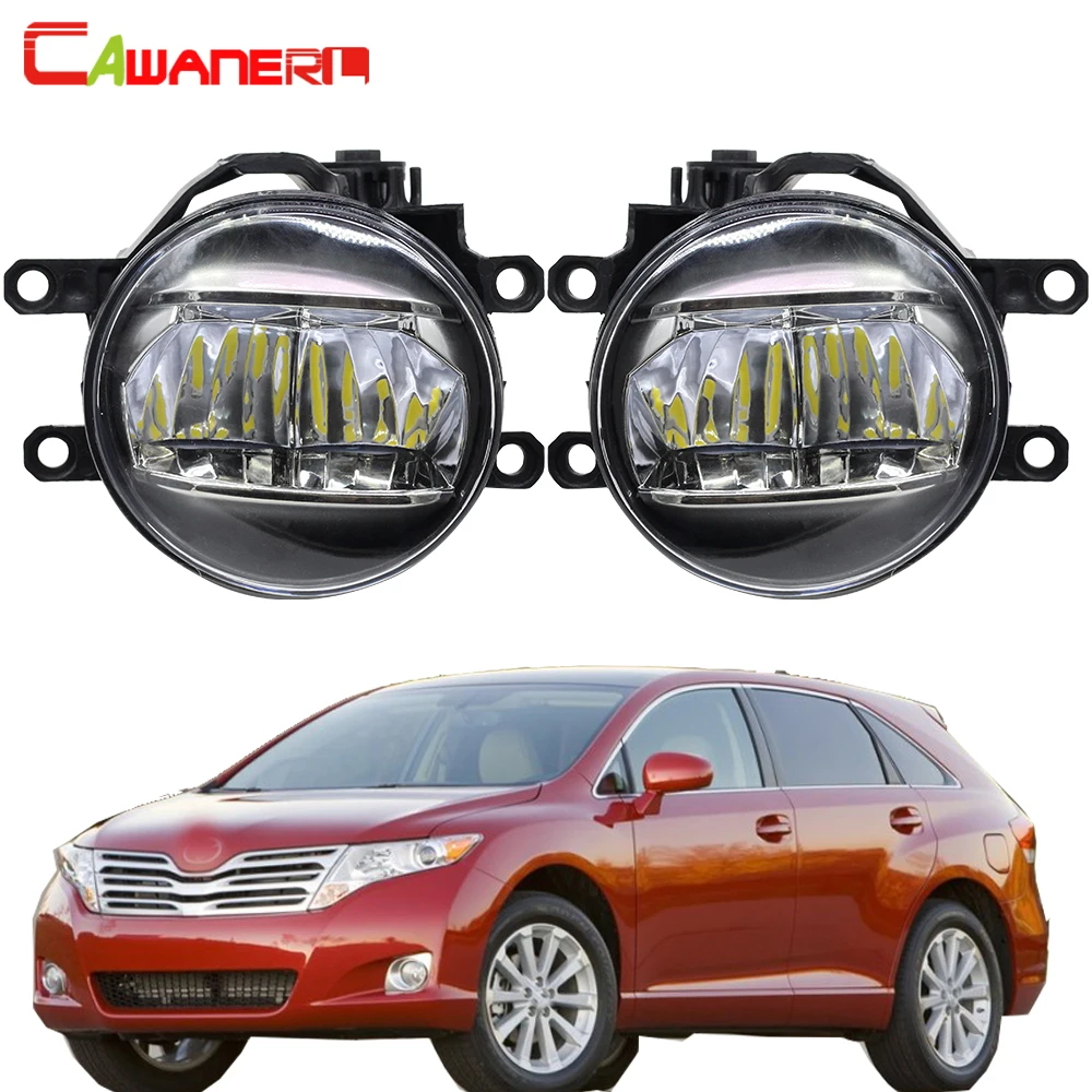 

Cawanerl Car 4000LM Fog Light 3030 LED Beads H11 Daytime Running Light DRL White 12V For Toyota Venza 2009-2017