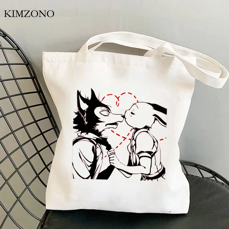 Beastars shopping bag grocery handbag shopper recycle bag canvas eco bag tote ecobag net reciclaje sac tissu