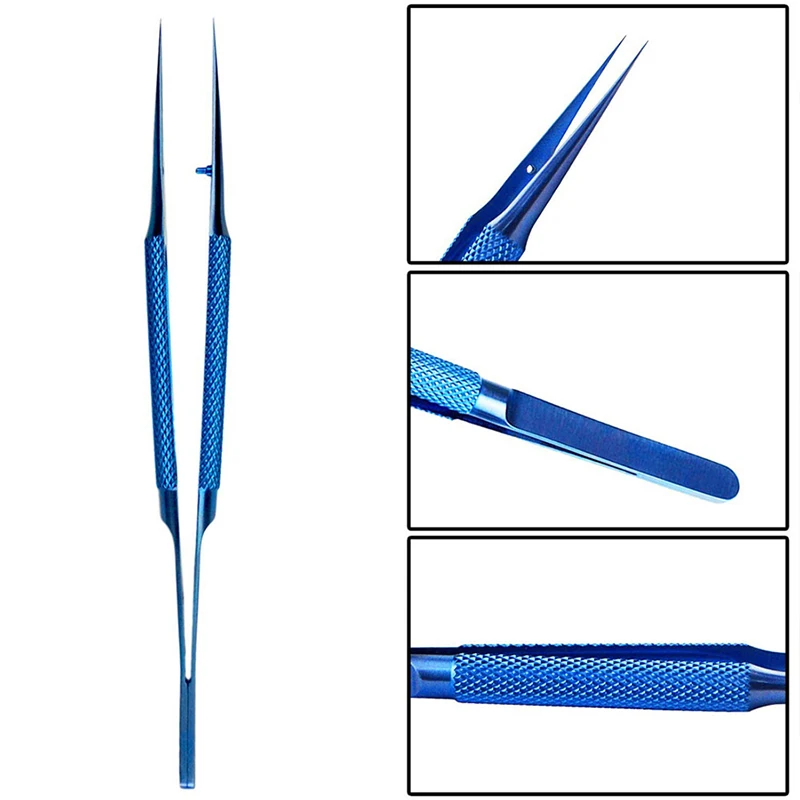 Titanium Alloy Tweezers Precision Fly Line Fingerprint Tweezers Straight Curved for Mobile Phone mainboard Repair Tools