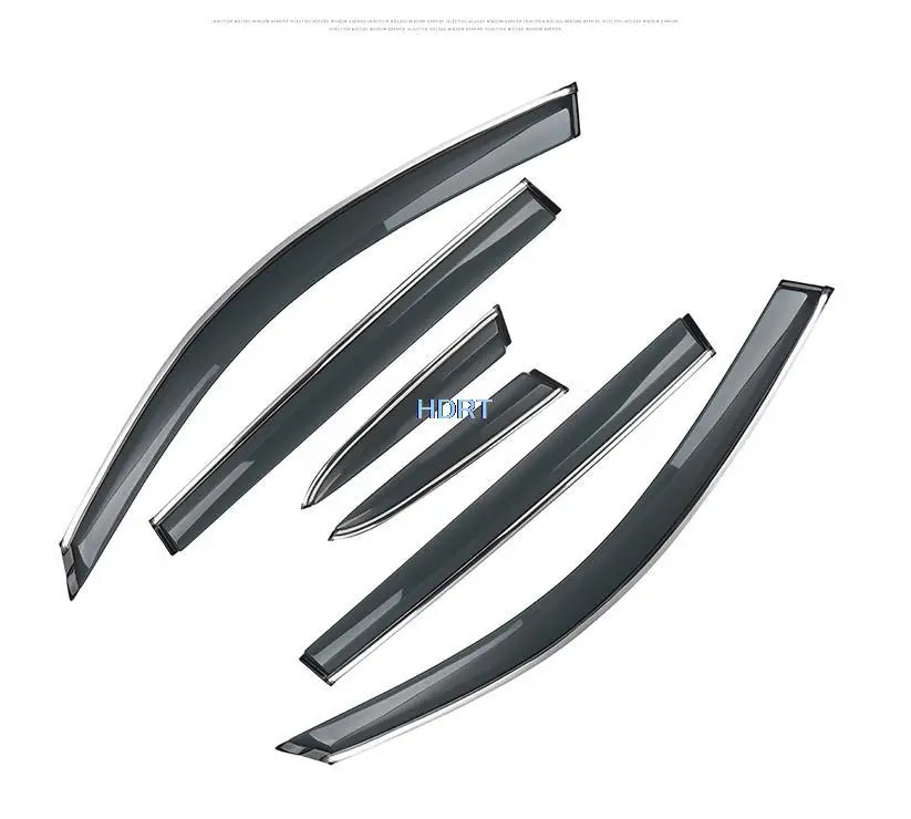 6pcs/set For BMW X3 2018 2019 2020 Car Window Wind Deflector Sun Guard Rain Vent Visor Cover Trim