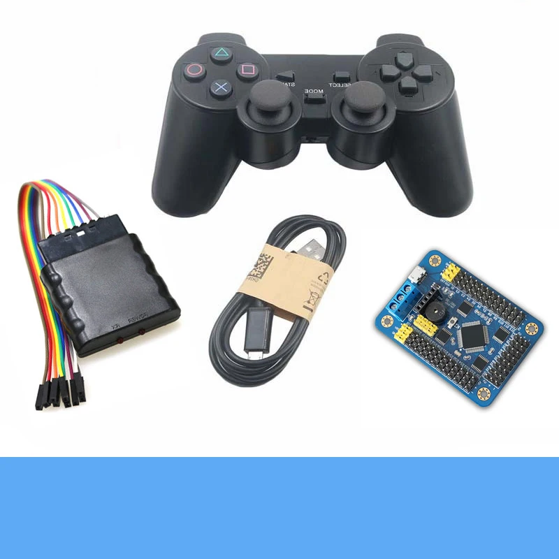 32-Channel Servo Control Board + PS2 Handle + Receiver Wireless Handle Kit For Smart RC Robot DIY For Arduino Free Code,App