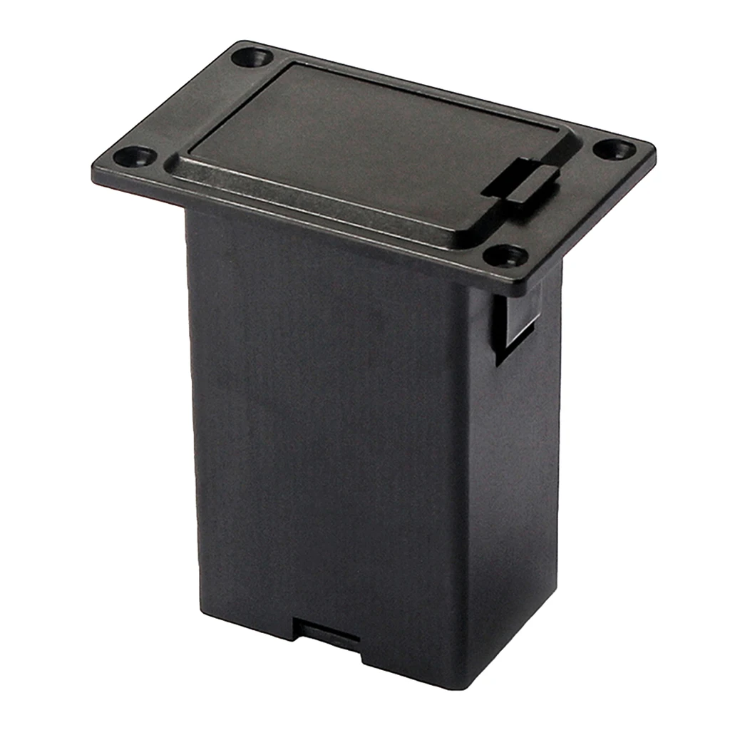 9V Battery Box, Plastic Battery Storage Box For Guitar 56.5x50x31mm