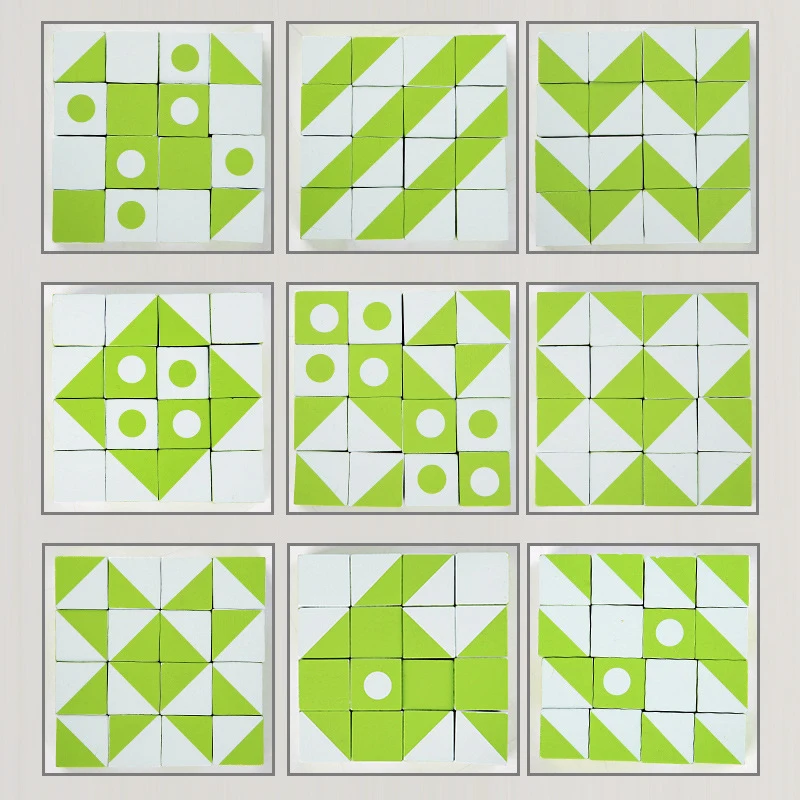 Puzzle 3D Gioco da tavolo Varietà Puzzle Pensiero logico Spazio Immaginazione Illuminazione Giocattoli per la prima educazione in legno per bambini