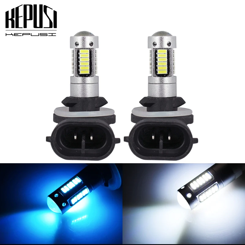 2pcs Car 881 Led 30 Led Car Light Fog Led High Power Lamp 4014 Smd Auto Car Led Bulb Car Light Source Parking 12v H27w/2