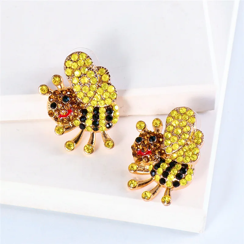 Wholesale JURAN Vintage Fairy Butterfly Bird Earrings Rhinestone Animal Drop Earrings Female Women Birthday Party Jewelry Gifts