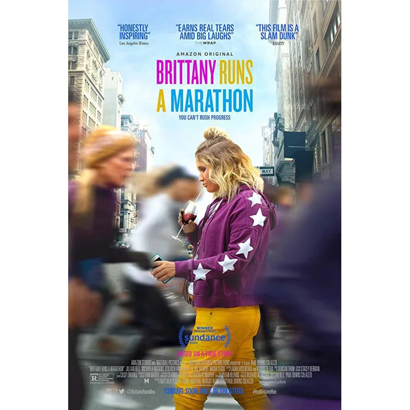 L0210 Brittany Runs A Marathon Movie Silk Fabric Poster Art Decor Indoor Painting Gift