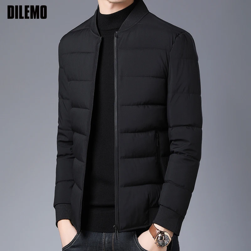 DILEMO Thick Parkas Winter Fashion Brand Jackets Men Padded Jackets Streetwear Quilted Jacket Puffer Bubble Coats Mens Clothing