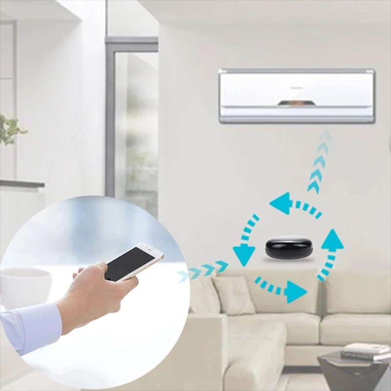 Tuya/Smart Life WiFi-IR pilot urządzenie sterujące na podczerwień klimatyzator telewizor współpracuje z Alexa Home Yandex Alice