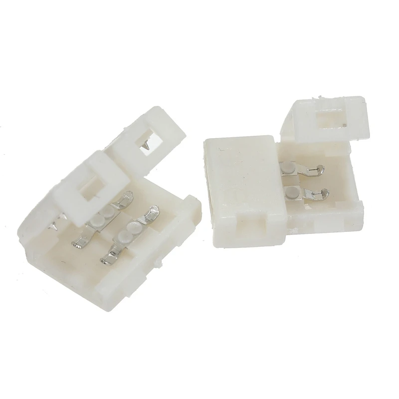 Connecteur de bande LED 100, 5/10/20/3528 pièces/lot, 8mm, 2 broches, adaptateur PCB pour bande LED, couleur unique, livraison directe