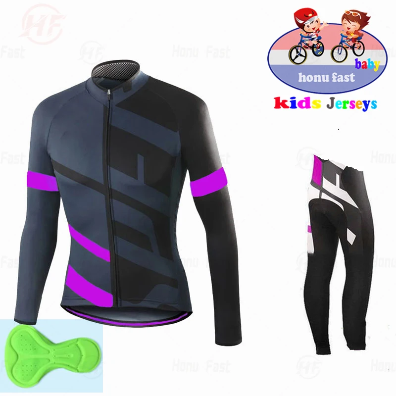 Jersey de Ciclismo transpirable para niños, Ropa de manga larga de secado rápido, para primavera y otoño, 2022