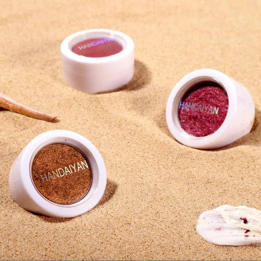 HANDAIYAN 1 Pcs New Sale Waterproof Soft Glitter Shimmering Colors Eyeshadow Not Easy Fly Powder Eye Cosmetic