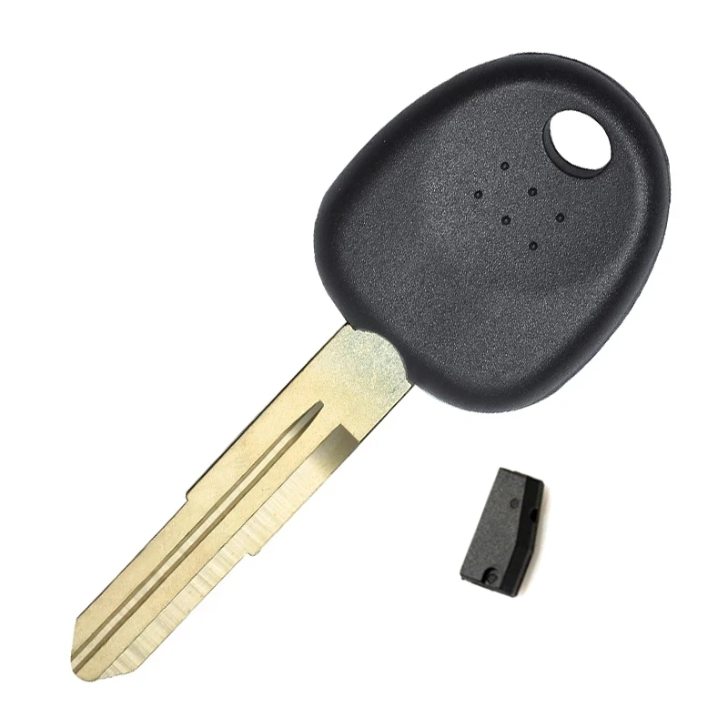 KEYECU ID46 Chip Transponder Key Blank Fob for Hyundai Accent Verna Tucson Santa Fe Coupe Getz H-1 with Left or Right Blade