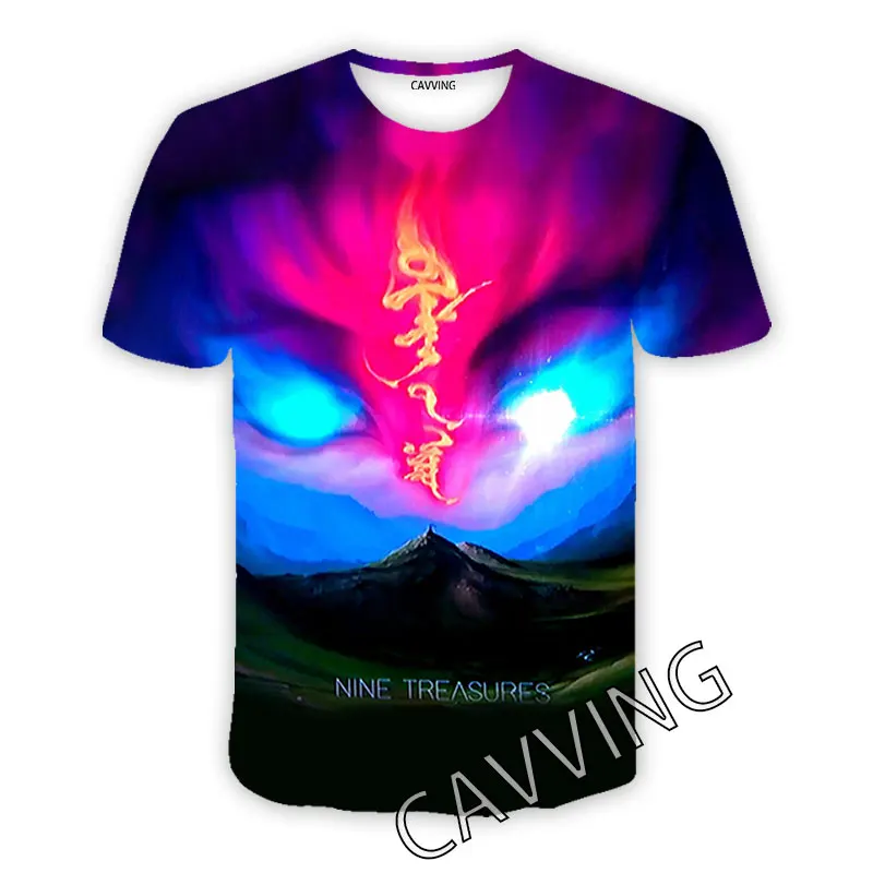 

CAVVING 3D Printed Nine Treasures Band Casual T-shirts Hip Hop Tee Shirts Harajuku Styles Tops Clothing for Men/women