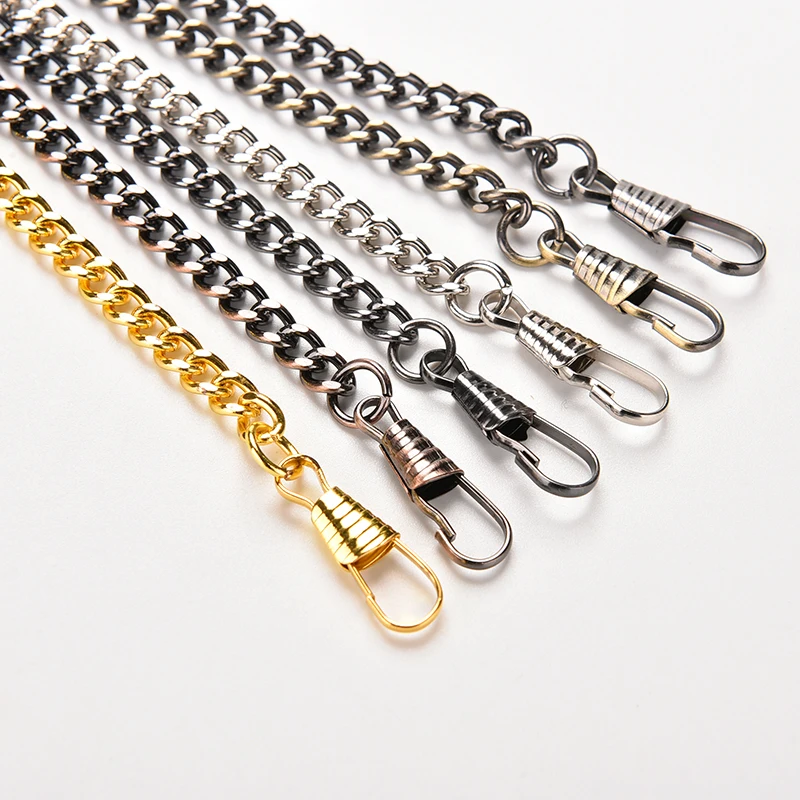 Fashion 36.5cm Pocket Watch Chain For Antique Quartz Women Men Vintage Pocket Watch Bronze Alloy Chain 5 colors