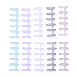 KW-trio-peines de encuadernación para columna vertebral, 6 agujeros, carpeta de hojas sueltas, anillos para álbum para cuaderno DIY, álbum de fotos, calendario, 12mm/0,5 pulgadas de diámetro de columna vertebral