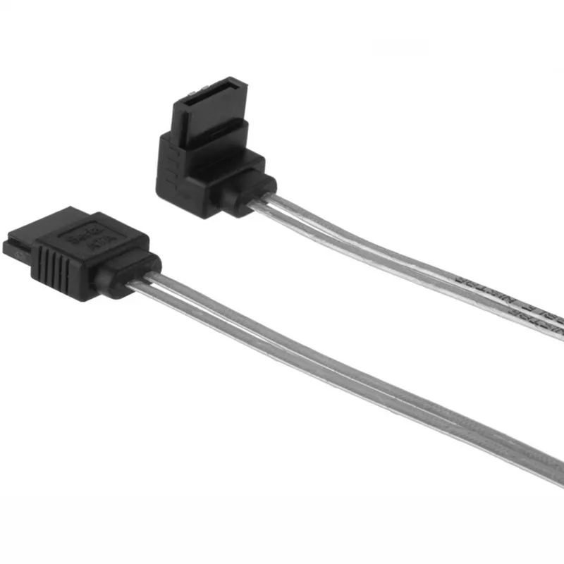 SATA cable SATA 7-pin female to the lower corner of the female data cable 180 degrees to 90 degrees with locking latch