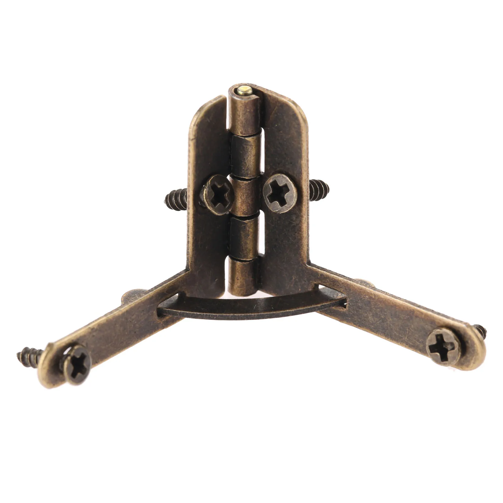 4 Stuks Hoek Ondersteuning Lente Scharnier Deksel 90 Graden Scharnier Voor Antieke Sieraden Gift Wijn Case Horloge Doos Hout 28*22Mm