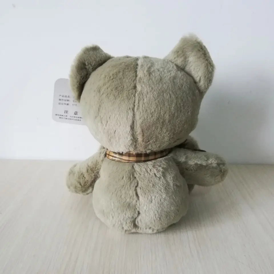 Joli ours en peluche d'environ 25cm, ours vert de l'armée, poupée douce, jouet pour enfants, cadeau de noël w4587