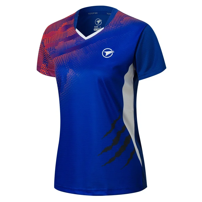 New Badminton shirts Men/Women, sport shirt Tennis shirts , table tennis t-shirt , Quick dry sports training t-shirts AB121