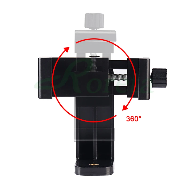 Roteta Tripod Mount Adapter Rotatable Stand Mount Adapter untuk iPhone Xiaomi Samsung Smart Phone Tripod Stand