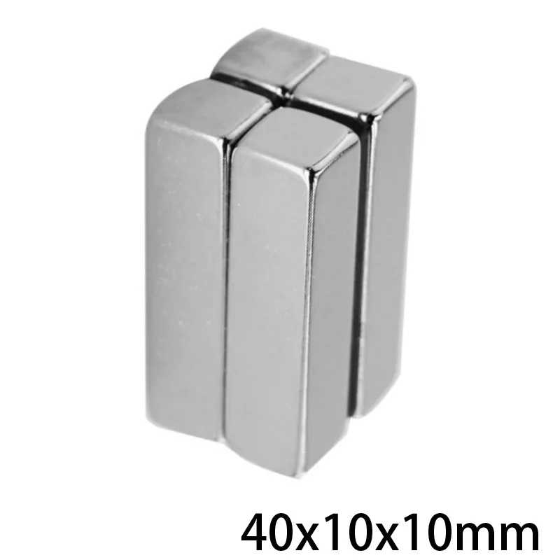 1~20PCS 40x10x10 Block Super Strong Magnetic Magnets 40mm*10mm Permanent Neodymium Magnet 40x10x10mm Quadrate Big 40*10*10 mm