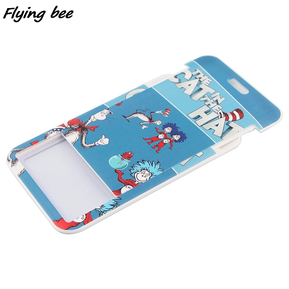 Flyingbee X1297 Cartoon Cat And Hat Fashion Lanyards ID Badge Holder Bus Pass Case Cover Slip Bank Credit Card Holder Strap