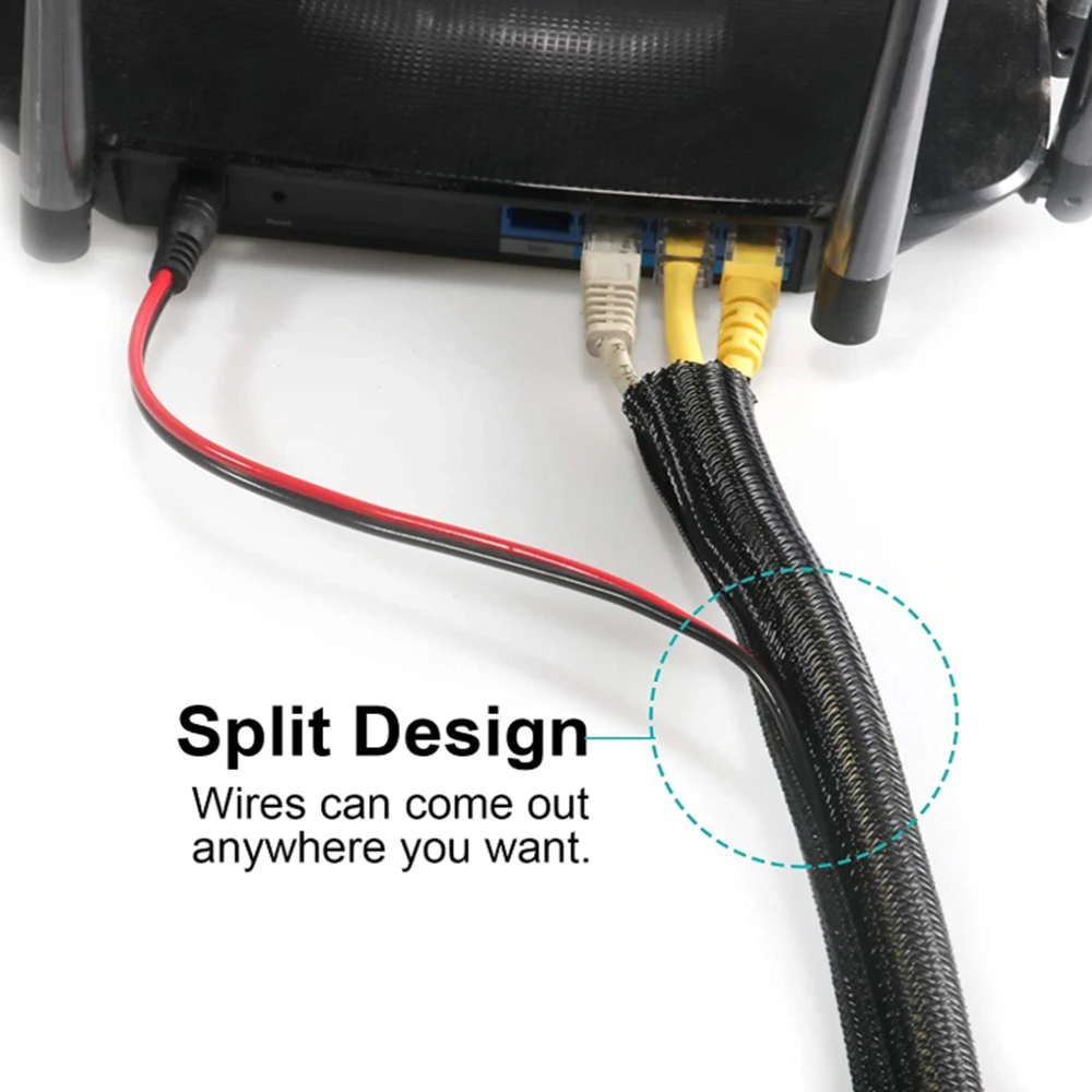 

3M Tight Braided PET Expandable Sleeving Can Inhibit Chemical Corrosion, UV Protection, for The Power Cord Wire Tighten