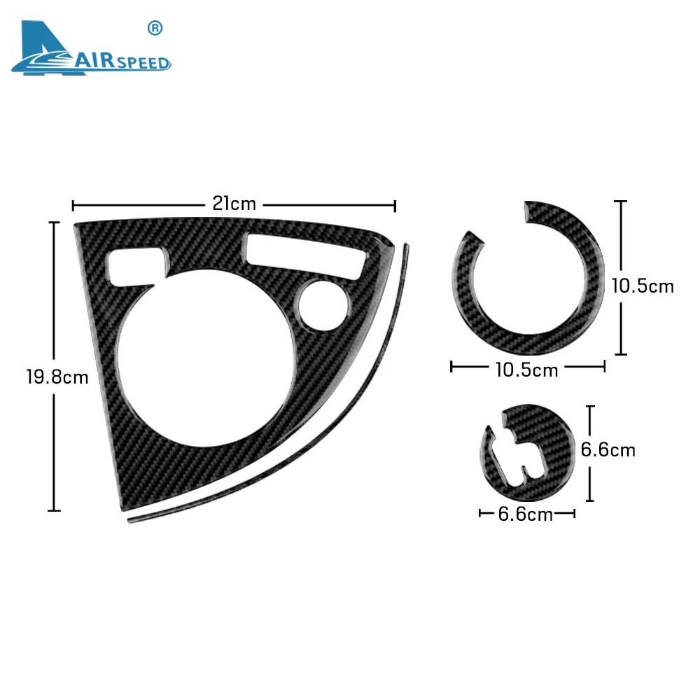 Real Soft Carbon Fiber Sticker for Toyota Prius 2010 2011 Interior Trim Car Automatic Transmission Console Gear Shift Panel