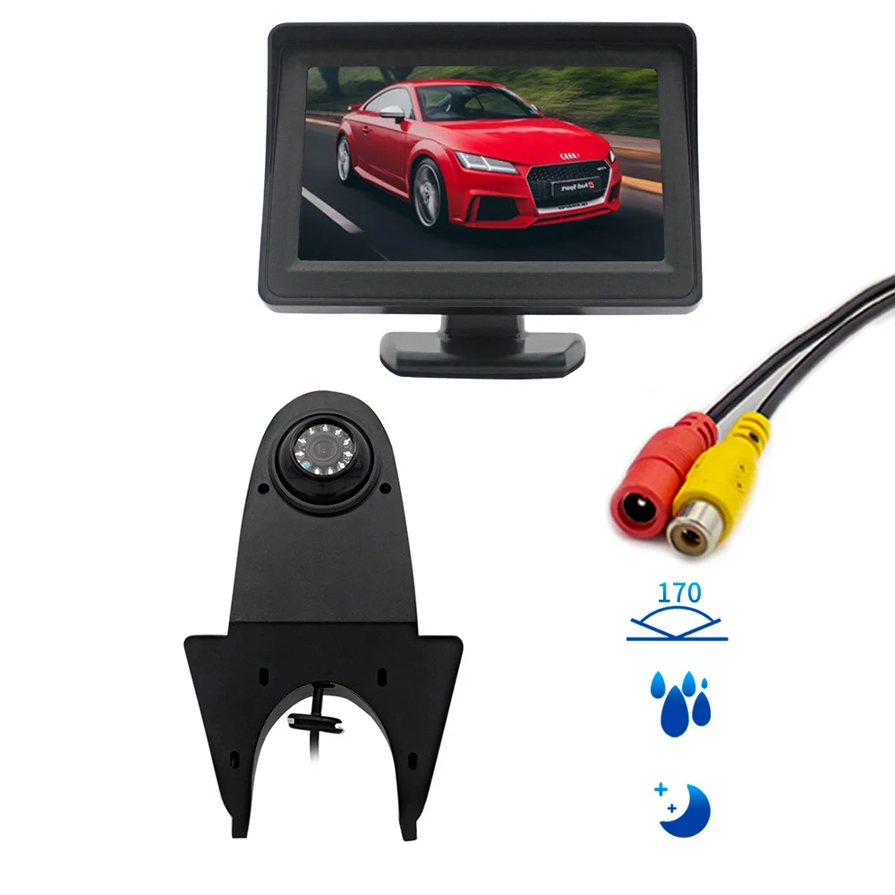 

4.3Inch HD Brake Night Vision Waterproof RV Camera For Mercedes Sprinter Reverse Image Car Rear View 10M Video Wire PZ703506